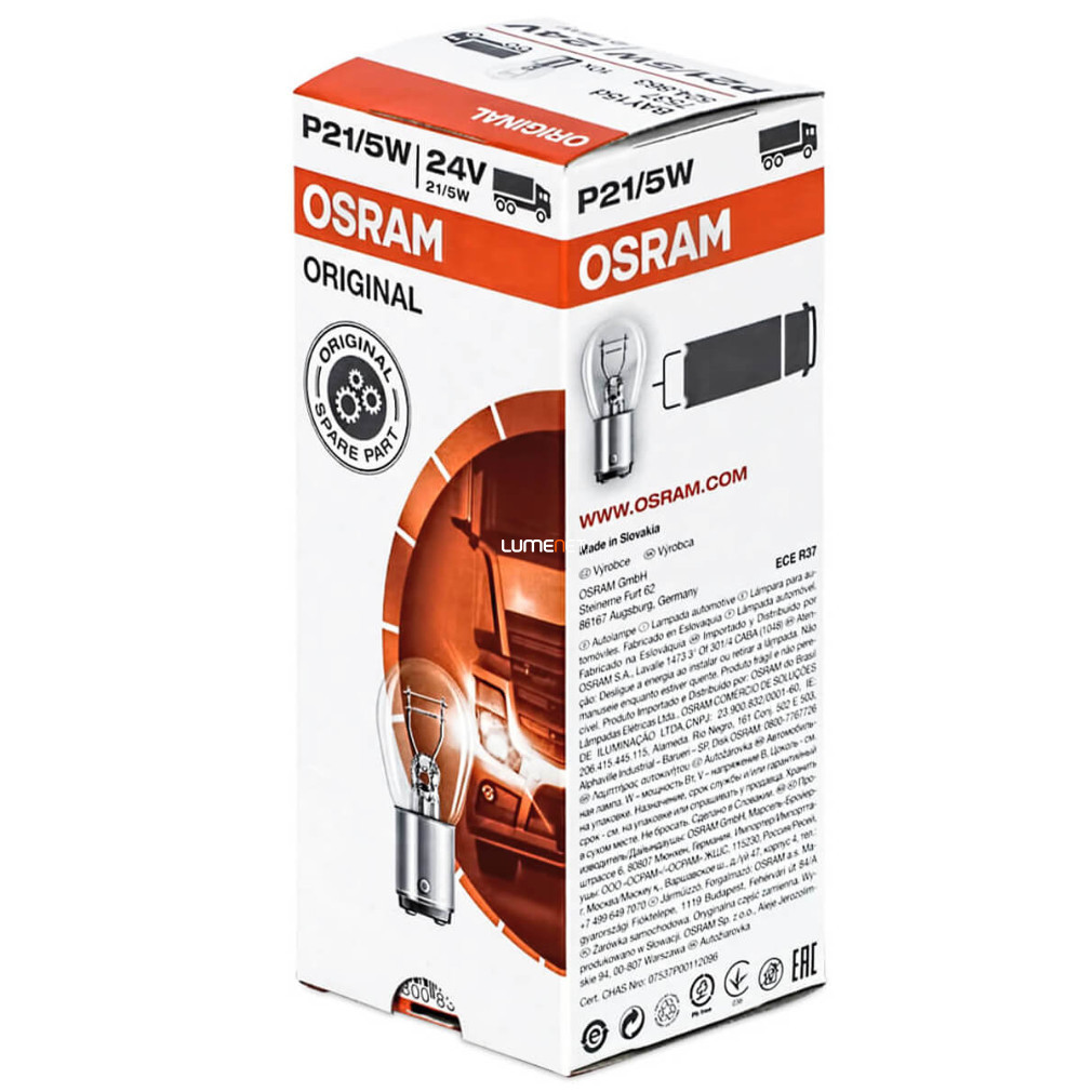 Osram Original Line 7537 P21/5W 24V bec de semnal, 10 buc/pachet