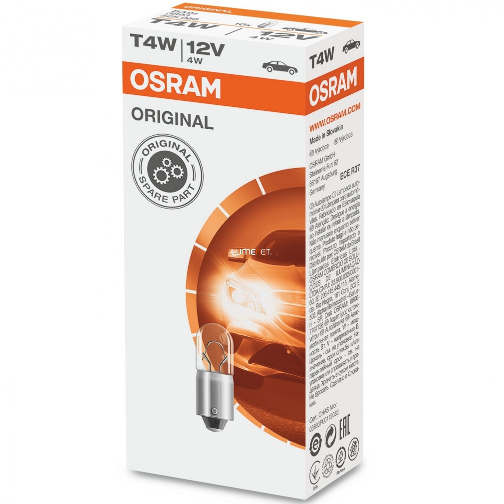 Osram Original Line 3893 T4W jelzőizzó 10db/csomag