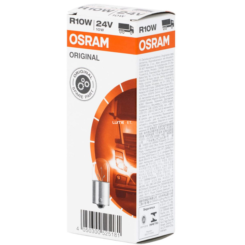 Osram Original Line 5637 R10W 24V bec de semnalizare, 10 buc/pachet