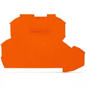   Placă terminală și de distribuție Wago, grosime 0,7 mm, portocalie (2000-2292)