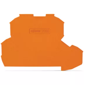   Placă terminală și de distribuție Wago, grosime 0,7 mm, portocalie (2000-2292)