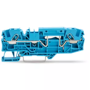   Clemă de legătură Wago cu 2 fire, 6 mm², albastră (2006-1604)