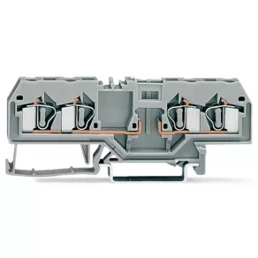 Bloc terminal conectabil cu 4 fire Wago, gri (281-656)