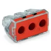 Conector Wago pentru cabluri solide, triplu, 3x2,5–6 (773-173)