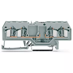 Bloc de conectare Wago cu 4 fire, gri (281-665/281-400)