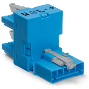   Conector de distribuție Wago H, 5 poli, Kod I, albastru (890-983)