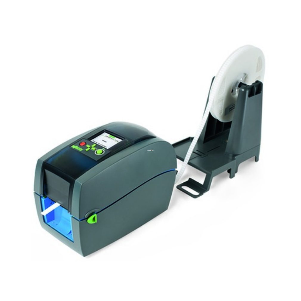 Conținutul pachetului imprimantei cu transfer termic Smart Printer: 1 rolă de bandă de marcare 2009-110, 1 rolă de bandă de marcare 2009-115, marcator WMB Inline 258-5000