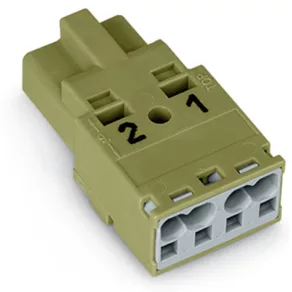 Conector Wago cu 2 poli, verde deschis (770-272)