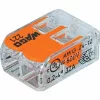 Conector Wago pentru cabluri cu două fire răsucite, 0,2–4 mm², 32 A (221-412)