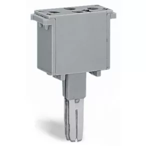   Wago - Conector pentru borne de conectare cu conectare rapidă, cu 2 poli, gri (280-803/281-420)