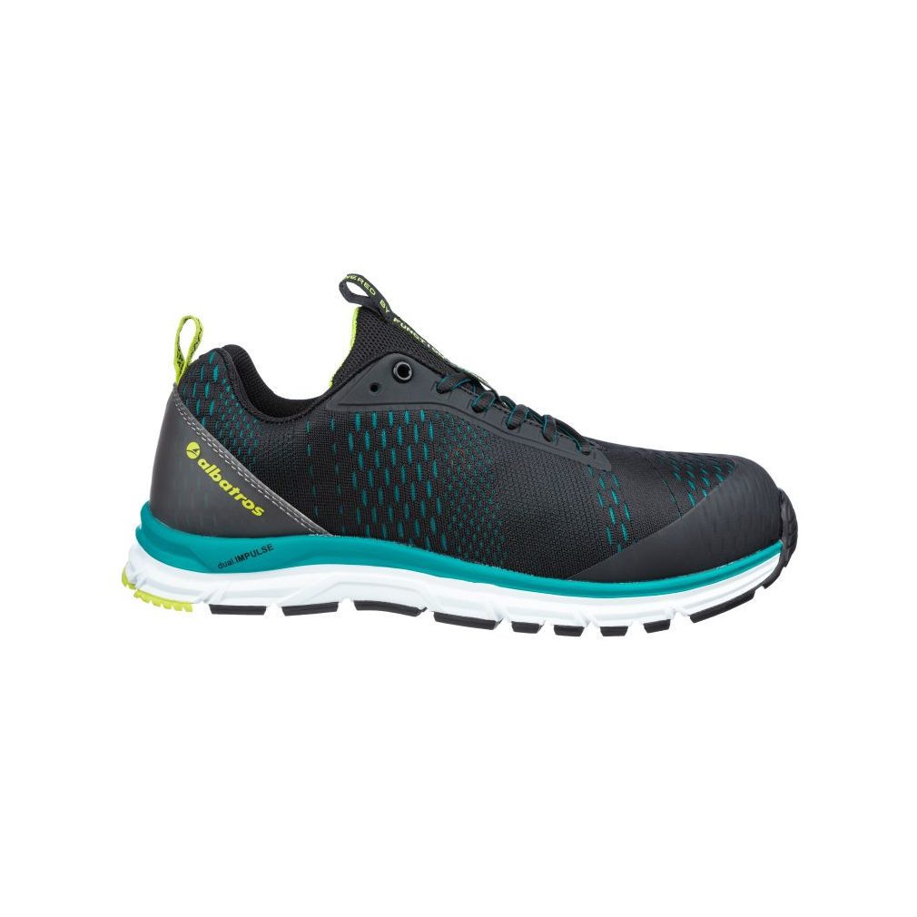Munkavédelmi cipő Albatros AER55 Impulse Black Blue Low 41-es S1P ESD HRO SRA ALB-647500-41