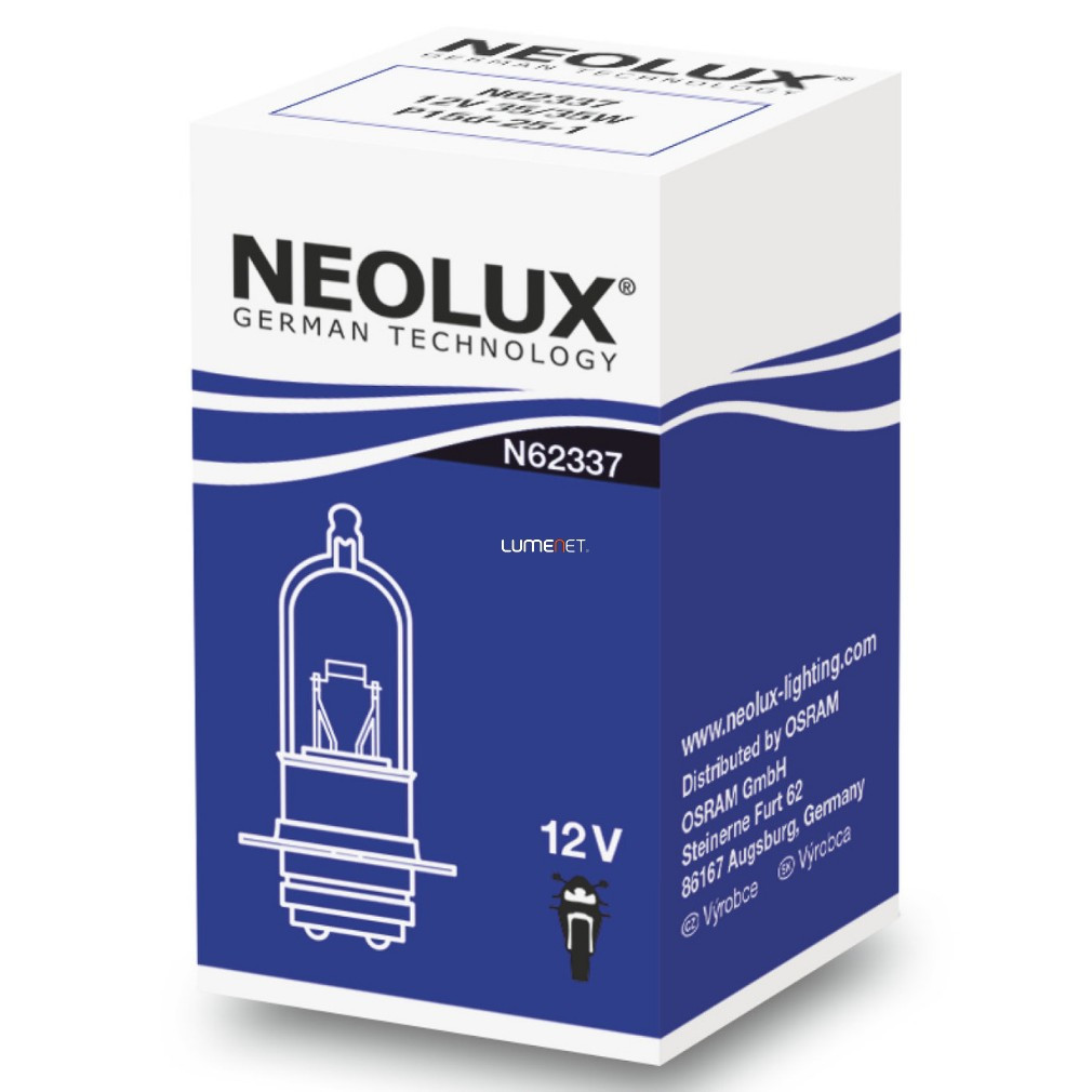 Neolux Off-road halogen far pentru motocicletă, 12 V, soclu P15d-25-1, 3200 K, pentru utilizare intensivă în teren, N62337RV, 1 buc./cutie