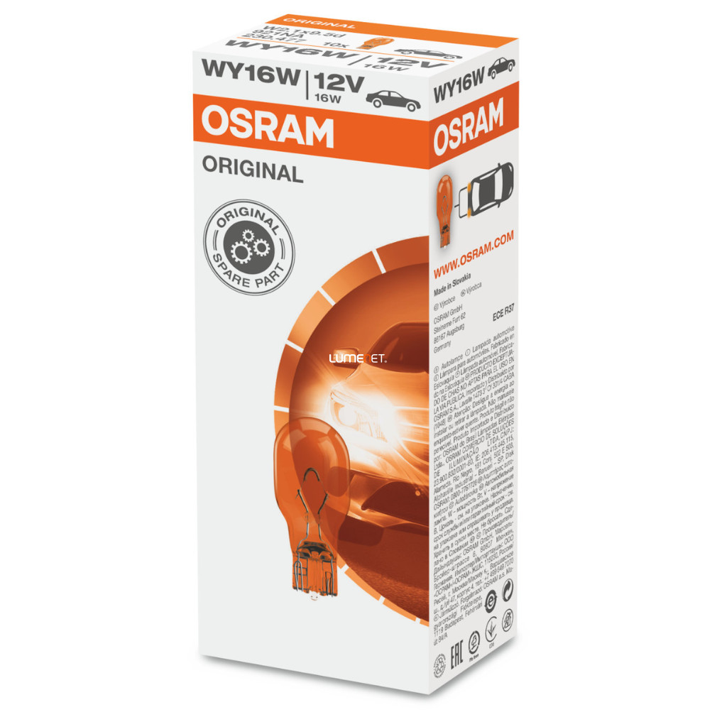 Osram 921NA WY16W jelzőizzó, 10db/csomag