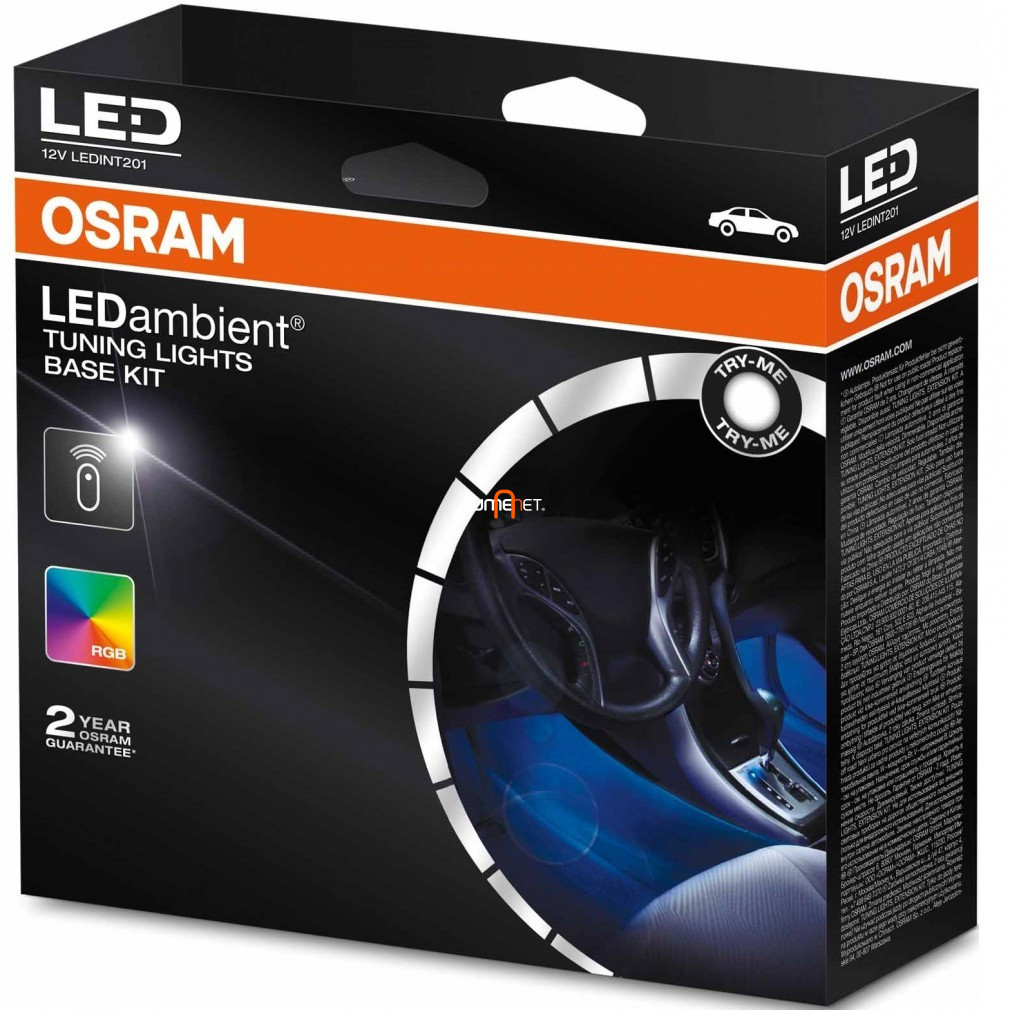 Pachet de bază Osram LED Ambient Tuning Lights în ambalaj deschis (LEDINT201)
