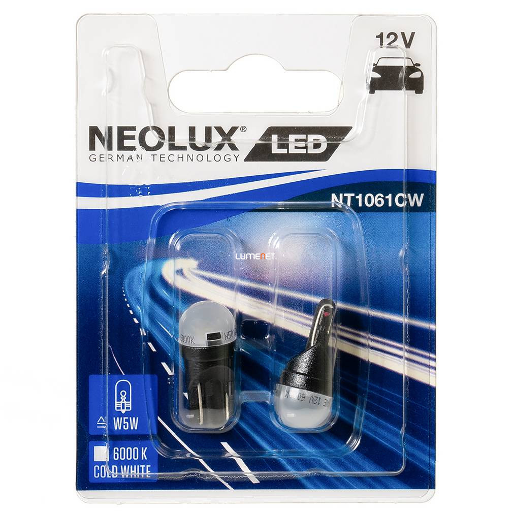 Neolux NT1061CW-02B 6000K W5W LED 2db/bliszter