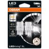 Bec LED Osram LEDriving SL W21W/5W chihlimbar, luminozitate dublă, schimbare rapidă a semnalului, ≙ W21/5W, soclu W3x16q, 7515DYP-2BL, 2 bucăți/ambalaj blister