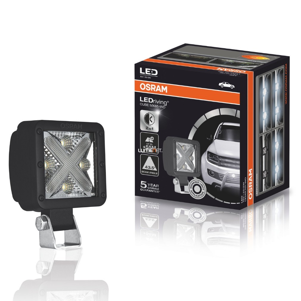 Osram LEDriving Cube MX85 LEDDL101-WD 12V 22/2W munka LED lámpa 43,5° Off-Road