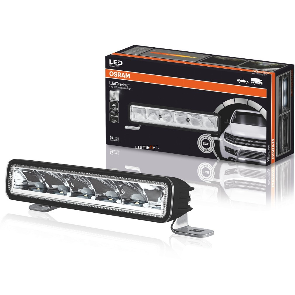 Osram LEDriving Lightbar SX180 LEDDL105-SP 12/24V 14W lampă LED suplimentară pentru distanță Spot Beam
