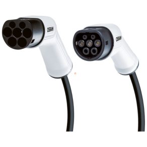   Cablu de încărcare Osram BatteryCharge Type2 pentru vehicule electrice și hibride plug-in, lungime 5 m, monofazat, 16 A, protecție IP65/IK10, TYPE 2 la TYPE 2, OCC21605, 7 pini