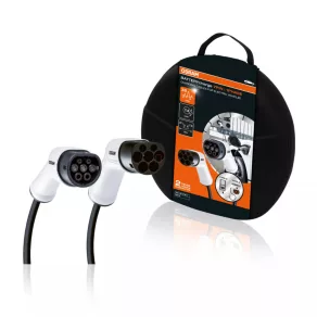  Cablu de încărcare pentru mașini Osram BatteryCharge monofazat TIP 2 la TIP 2, 32 amperi, 7 pini, mâner ergonomic, lungime 5 metri, OCC23205