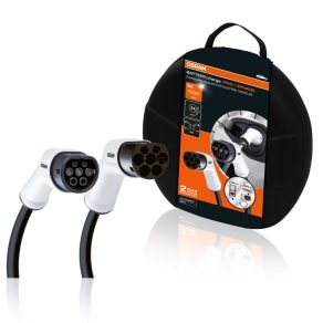   Cablu de încărcare de înaltă performanță Osram BatteryCharge pentru vehicule electrice și hibride plug-in, 7 pini, trifazat, 32 A, 480 V, protecție IP65/IK10, lungime 5 metri, TIP 2 la TIP 2, OCC23P05