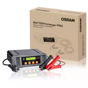   Osram Batterycharge Pro 30A, încărcător profesional inteligent pentru baterii de 12 V/24 V cu plumb-acid și litiu, cu afișaj LCD, încărcare în mai multe trepte, OSCP3024