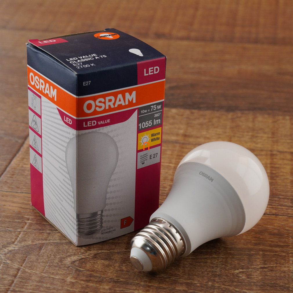 Osram E27 LED Value 10W 1060lm 2700K alb cald 200° - înlocuiește becul de 75W