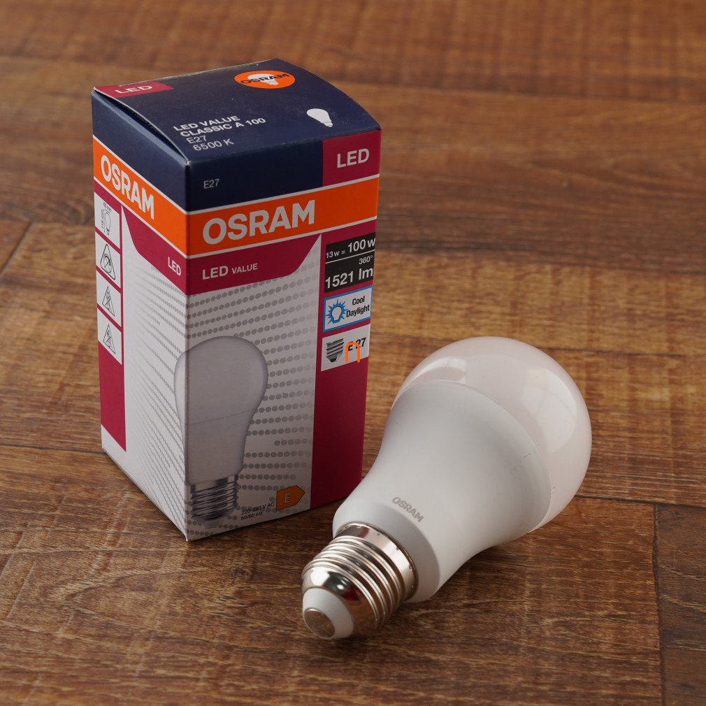 Osram E27 LED Value 13W 1521lm 6500K daylight 200° - înlocuiește becul de 100W