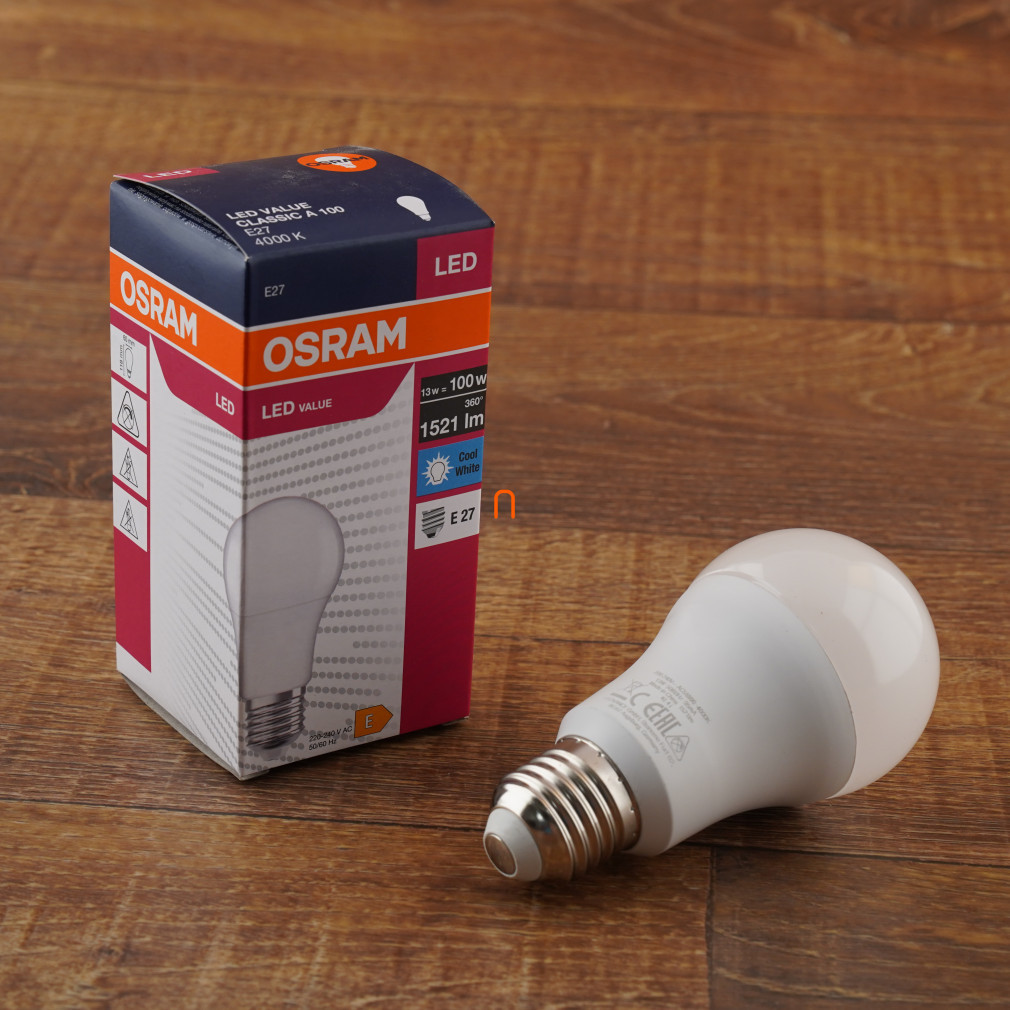 Osram E27 LED Value 13W 1521lm 4000K alb rece 220° - înlocuiește becul de 100W