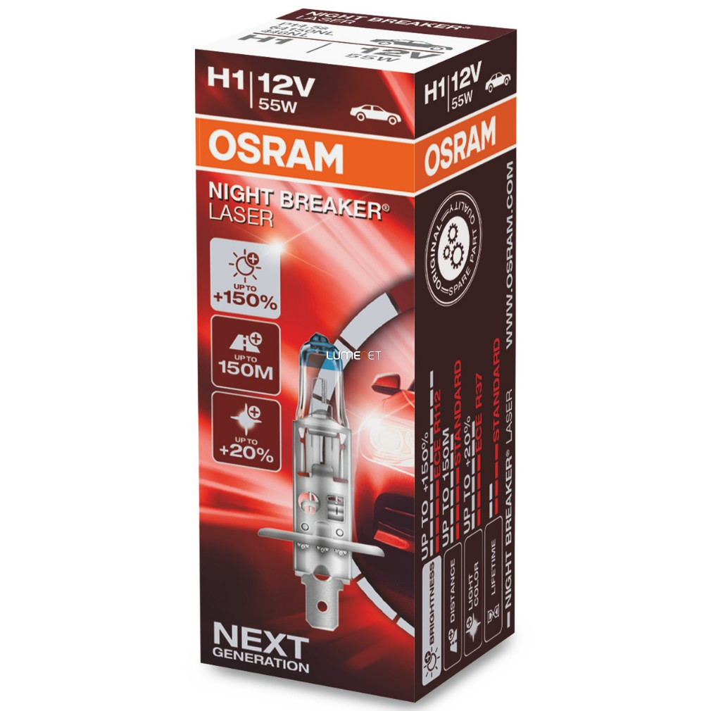 Osram Night Breaker Laser H1 +150% cutie