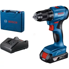   Mașină de găurit-înșurubat fără fir Bosch GSR 185-LI (1 baterie de 2,0 Ah, încărcător GAL 18V-20) în cutie pentru scule