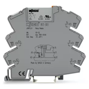 Wago rel 12 VCC, gri (857-303)