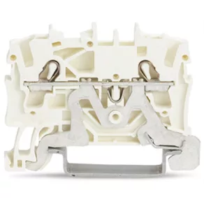   Bloc de borne ecranat Wago cu 2 fire, 2,5 mm², alb (2002-1208)