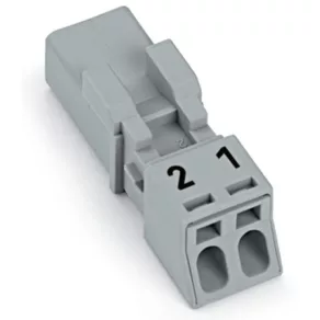 Conector Wago cu 2 poli, gri (890-252)