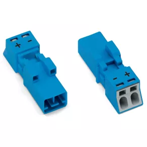 Conector Wago cu 2 poli, albastru (890-1112)