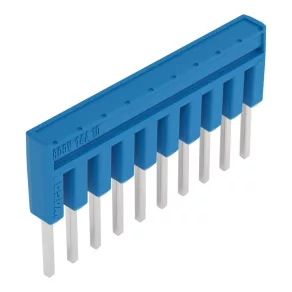   Conector de legătură Wago, izolat, cu 10 poli, albastru (2000-410/000-006)