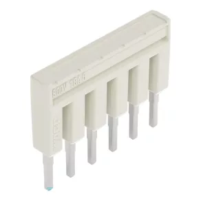  Conector de legătură Wago, izolat, cu 6 poli, gri deschis (2001-406)