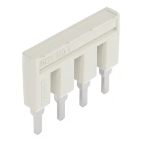   Conector de legătură cu părți laterale Wago TOPJOB_S pentru clemă 2004, 41 A, cu 4 ramuri, gri deschis (2004-404)