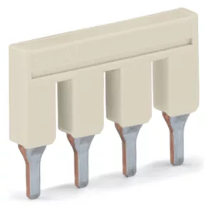   Conector de legătură Wago TOPJOB, izolat, cu 4 poli, gri (2006-404)