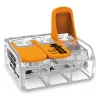 Conector Wago pentru cabluri trosate triple, 6 mm² (221-613)