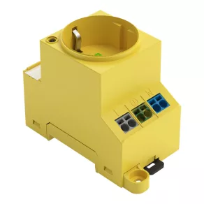 Conector Wago pentru montare pe șină, galben (709-582)