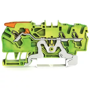 Bloc de borne de împământare Wago cu 3 fire (2102-1307)