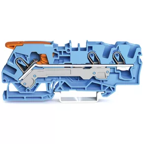   Clemă de legătură cu 3 fire Wago, 6 mm², albastră (2106-1304)