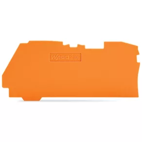   Placă terminală și de distribuție Wago, grosime 1 mm, portocalie (2106-1292)
