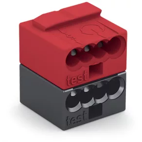 Conector bus Wago roșu/negru (243-211)