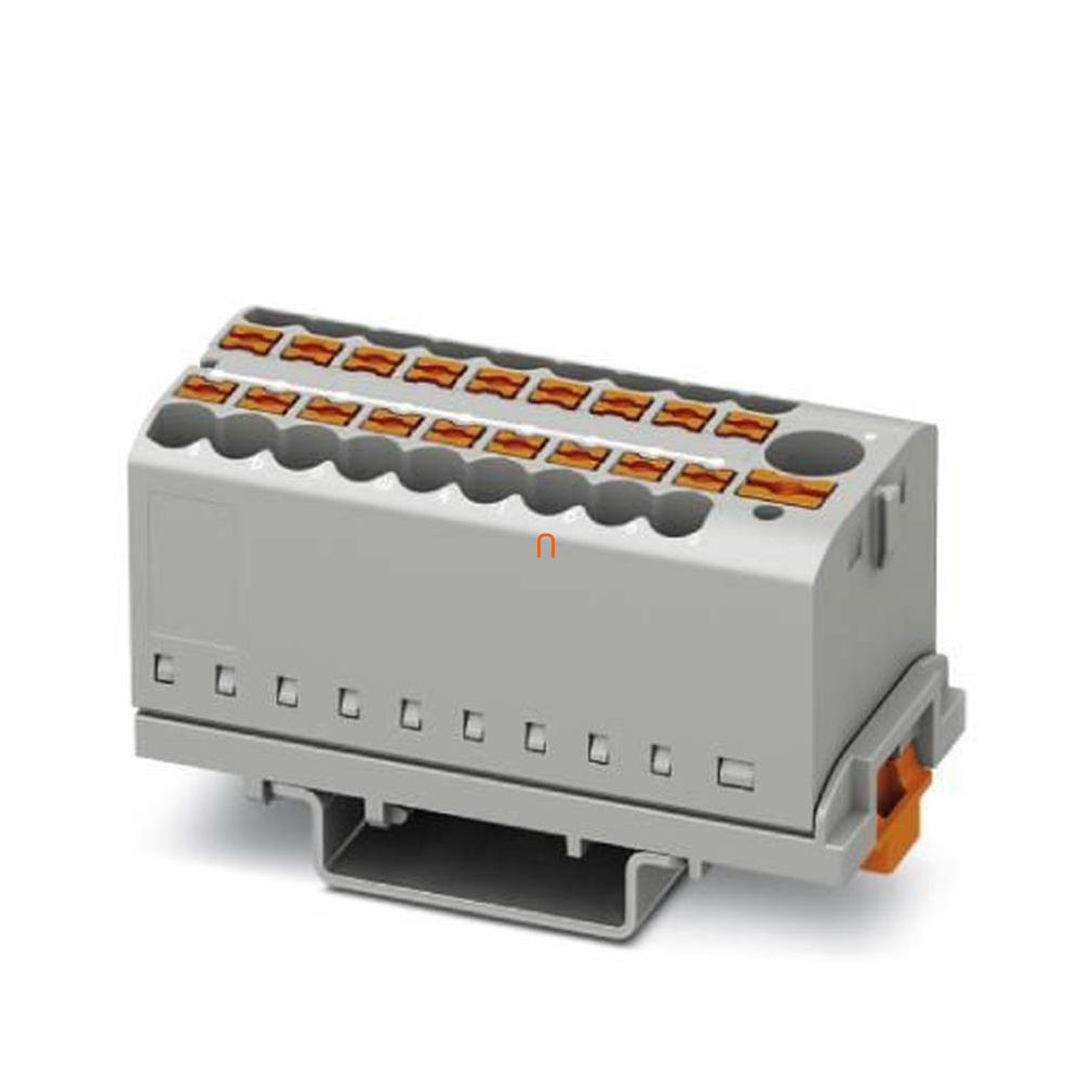 Bloc de distribuție PTFIX 6/18X2,5-NS35 GY, 0,5-10 mm2, 41/24 A 690 V NS 35/7,5, NS 35/15, conexiune cu arc, 3273110