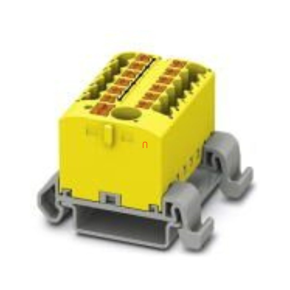 Bloc de distribuție PTFIX 6/12X2,5-NS35A YE, 0,5-10 mm2, 41/24 A 690 V NS 35/7,5, NS 35/15, conexiune cu arc, 3273226