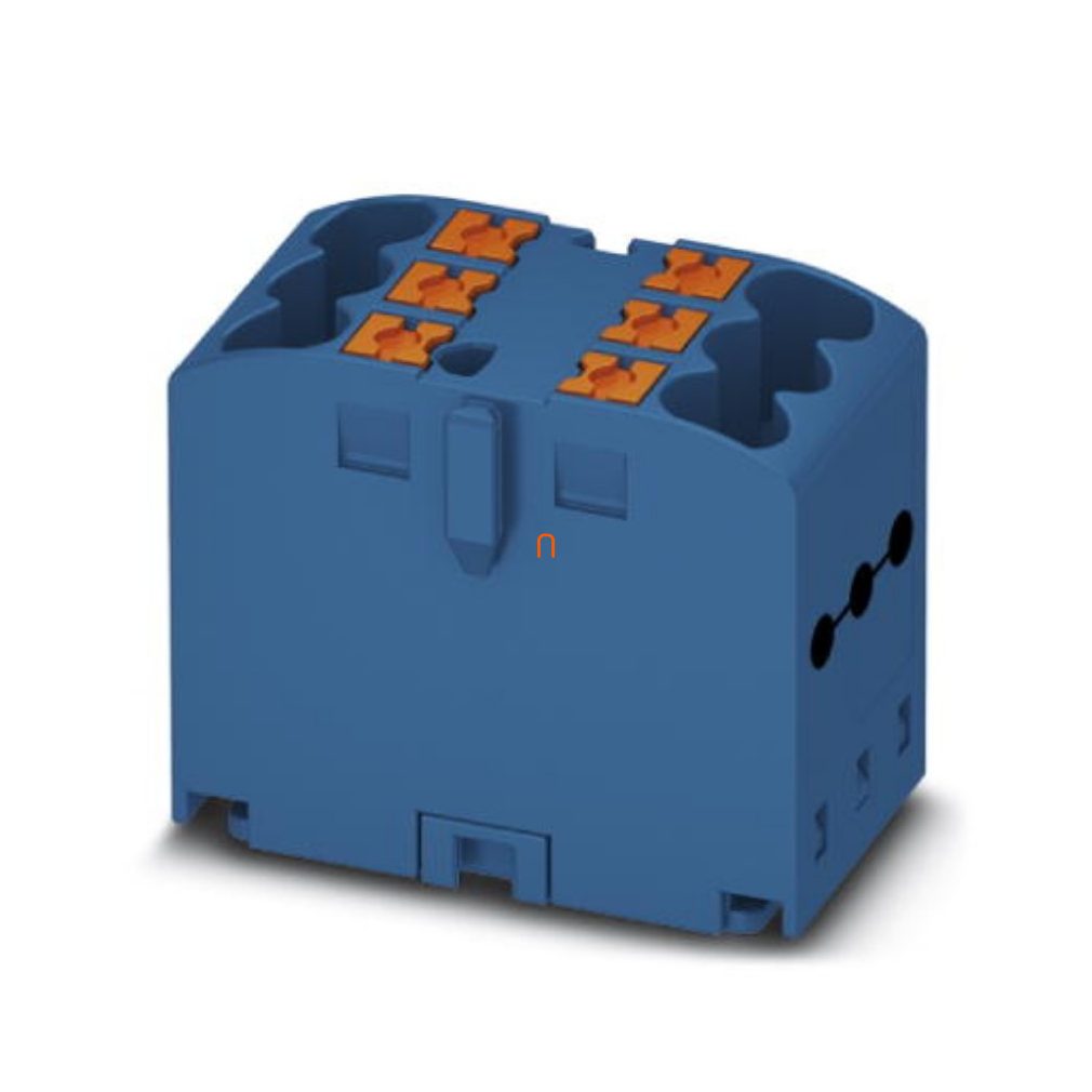 Bloc de distribuție PTFIX 6X2,5 BU, 0,14-4mm2, 24 A 450 V NS 35/7,5, NS 35/15, conexiune cu arc, 3273266