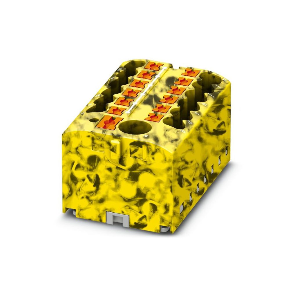 Elosztóblokk PTFIX  6/12X2,5-FE-G, 0,5-10mm2, 41/24 A 690 V ragasztható,  rugós csatlakozás, 3273502