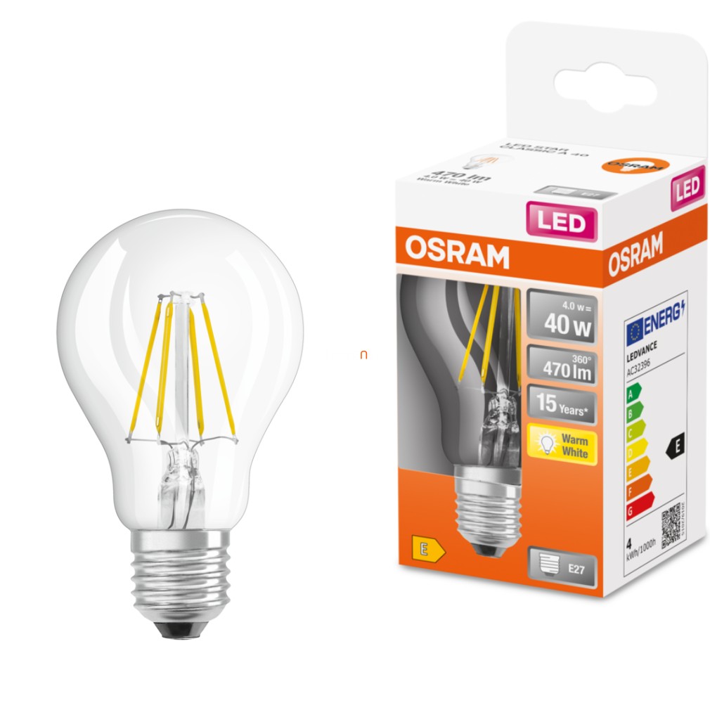 Osram E27 LED Star 4W 470lm 2700K alb cald 300° - înlocuire bec 40W